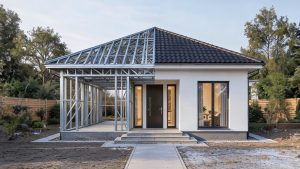 techdaal casa pe structura metalica usoara